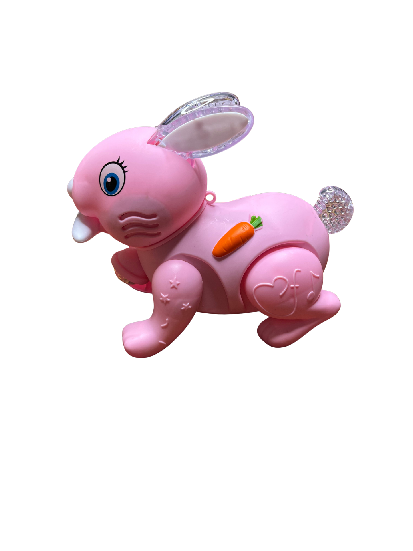 Cute Walking Rabbit Toy with Lights and Sound – Battery Operated