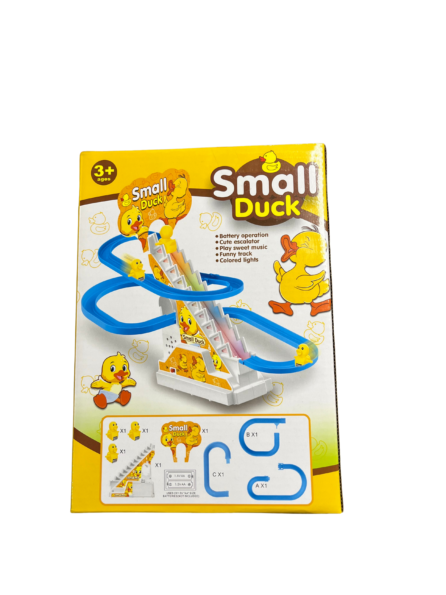 Electric Duck Climbing Stairs Toy with Lights & Music