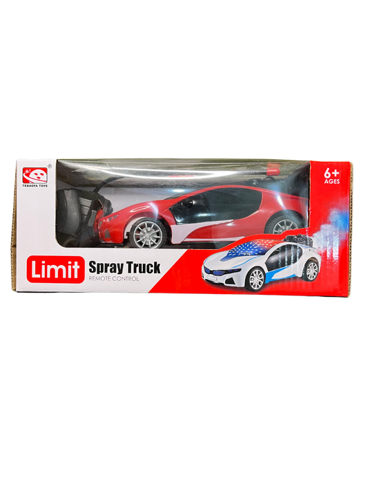 Rechargeable Spray RC Car – Water Spray Truck with Lights, Smoke & Remote Control