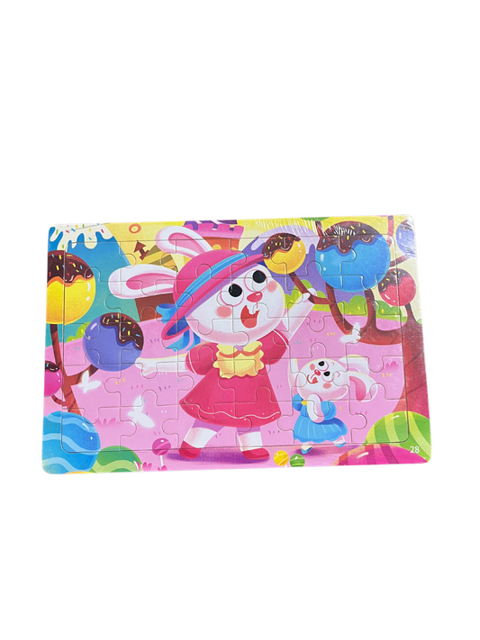 Wooden 30-Piece Puzzle – Educational Learning Toy for Toddlers and Preschoolers