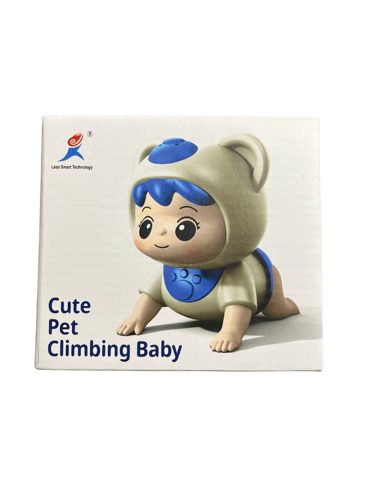 Cute pet climbing baby toy designed as a crawling baby in an animal costume from My Store