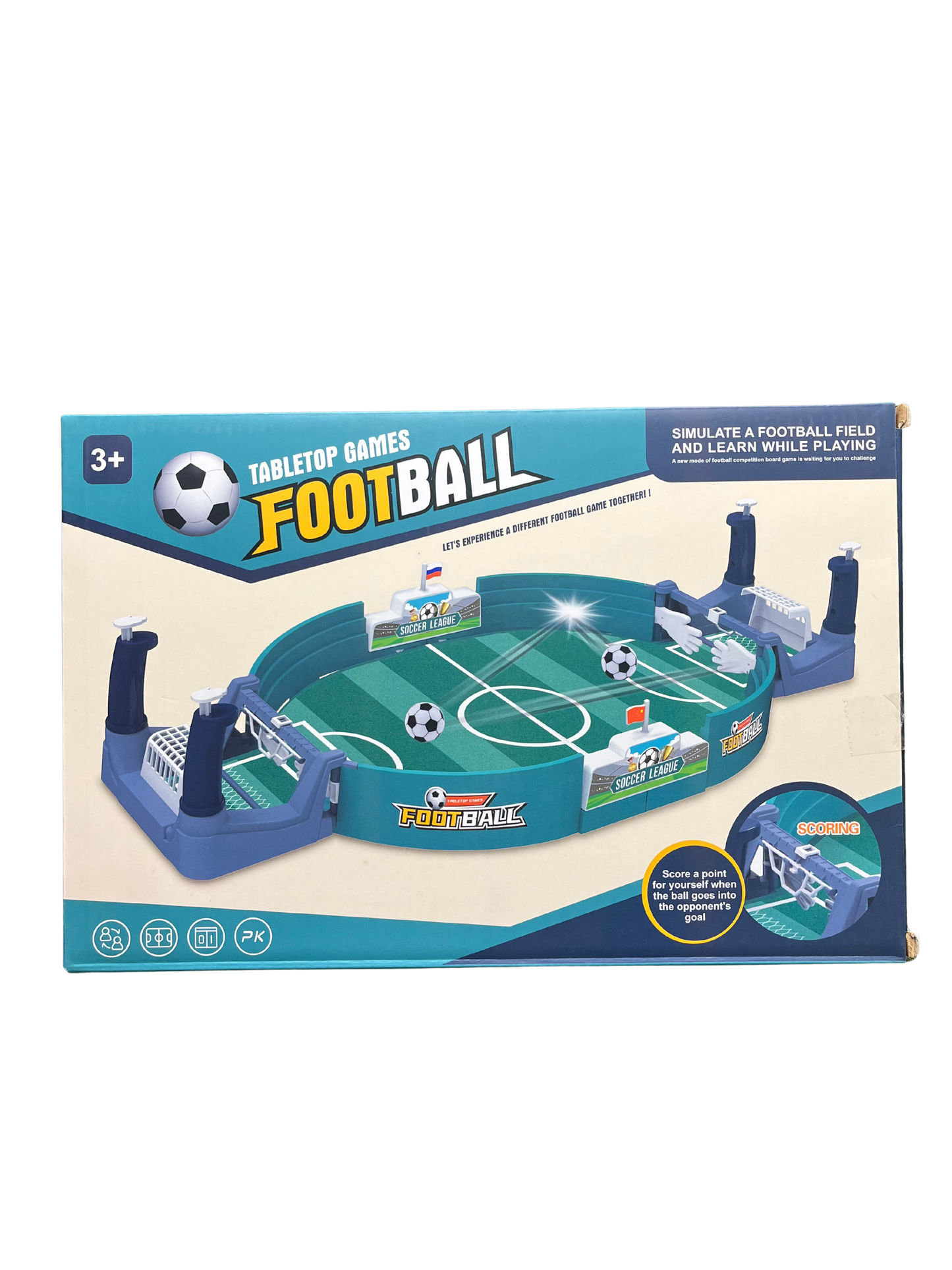 Mini Table Top Football Game – Interactive Football Set for Kids and Adults