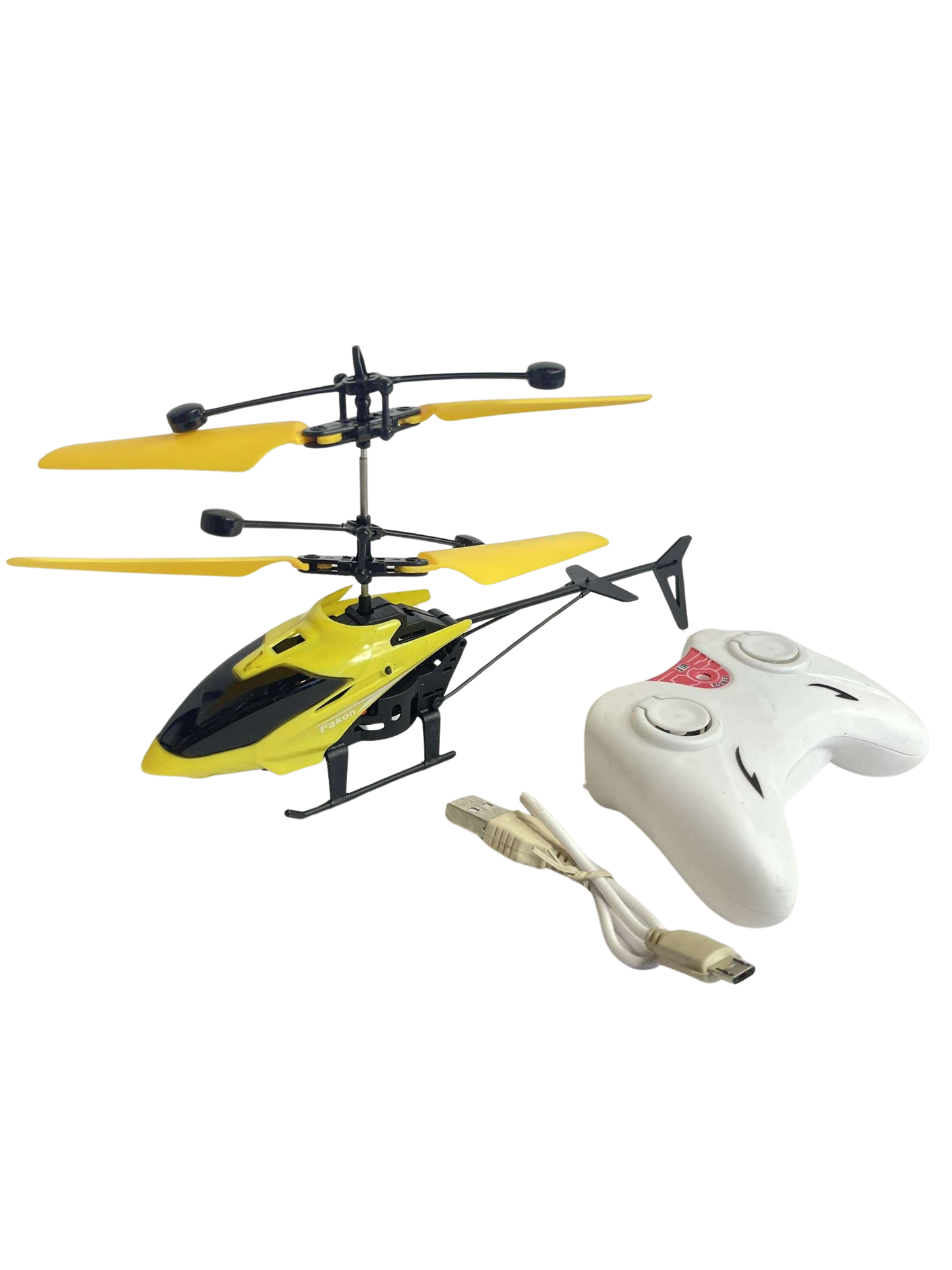 Remote Control & Hand Sensor Helicopter – Rechargeable Flying Toy with 3D Lights