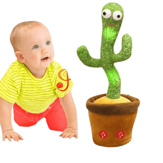 Talking Cactus Toy – Dancing and Singing Plush Cactus with Music & Voice Recording