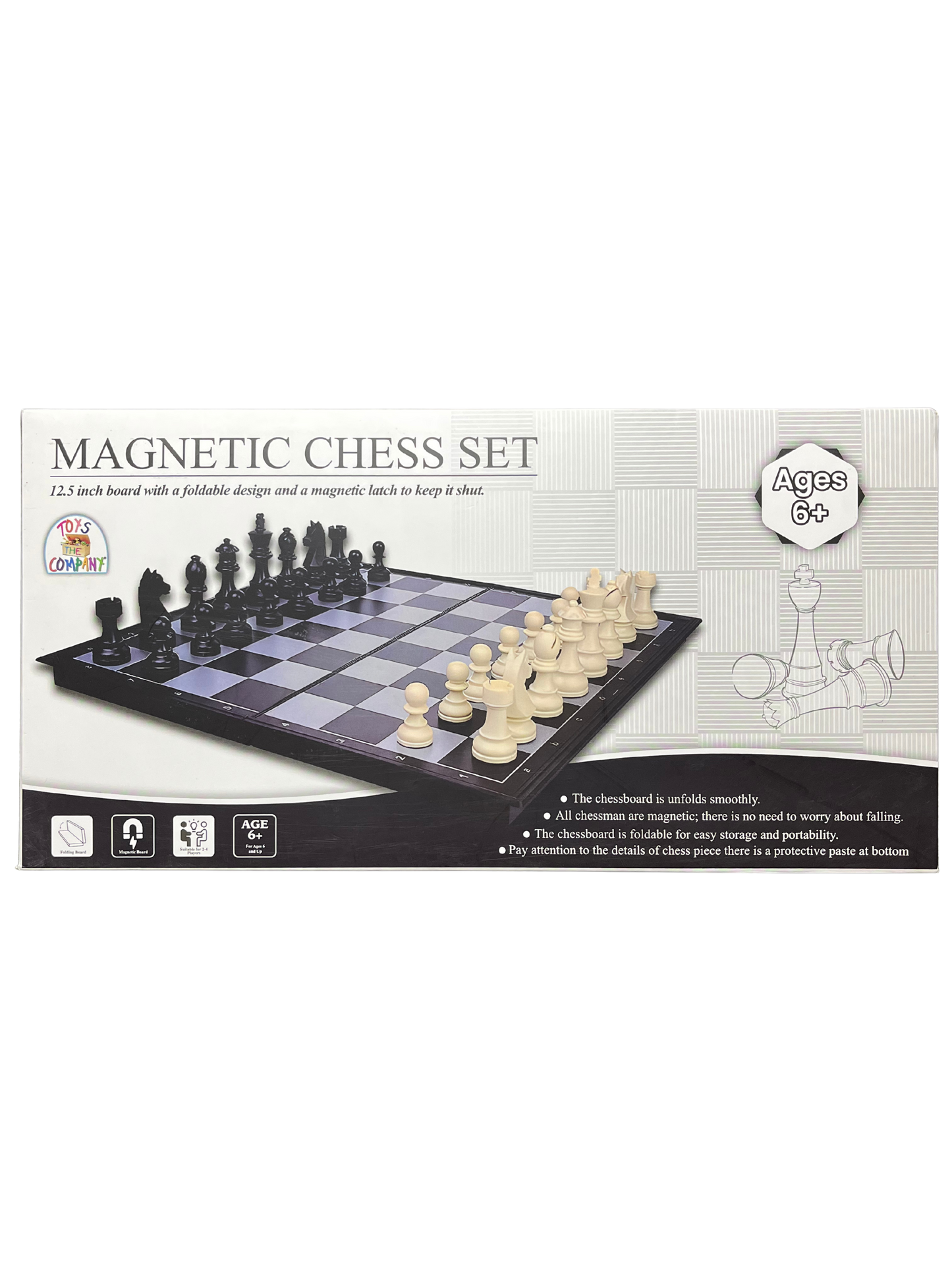 Magnetic Chess Board Game – Portable Travel Chess Set with Pieces