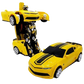 Transformer Robot Car Toy – 2 in 1 Transforming RC Car with Lights and Sound