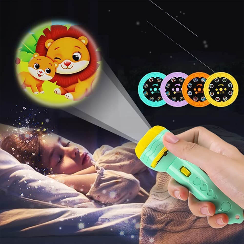 Kids Projector Flashlight Torch with 24 Patterns & 3 Slides