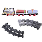 Battery Operated Black Classic Train Track Set