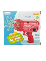 2-in-1 Electric Bazooka Bubble Gun Toy with Lights