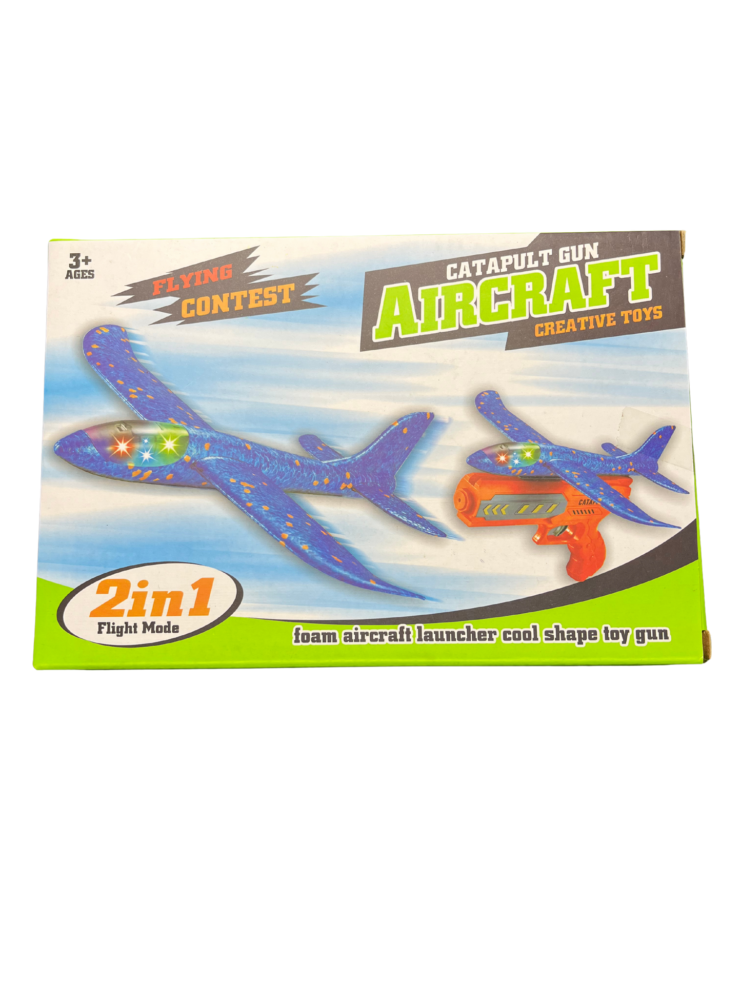 Catapult Gun Aircraft – 2 in 1 Flying Airplane Toy for Kids