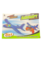 Catapult Gun Aircraft – 2 in 1 Flying Airplane Toy for Kids