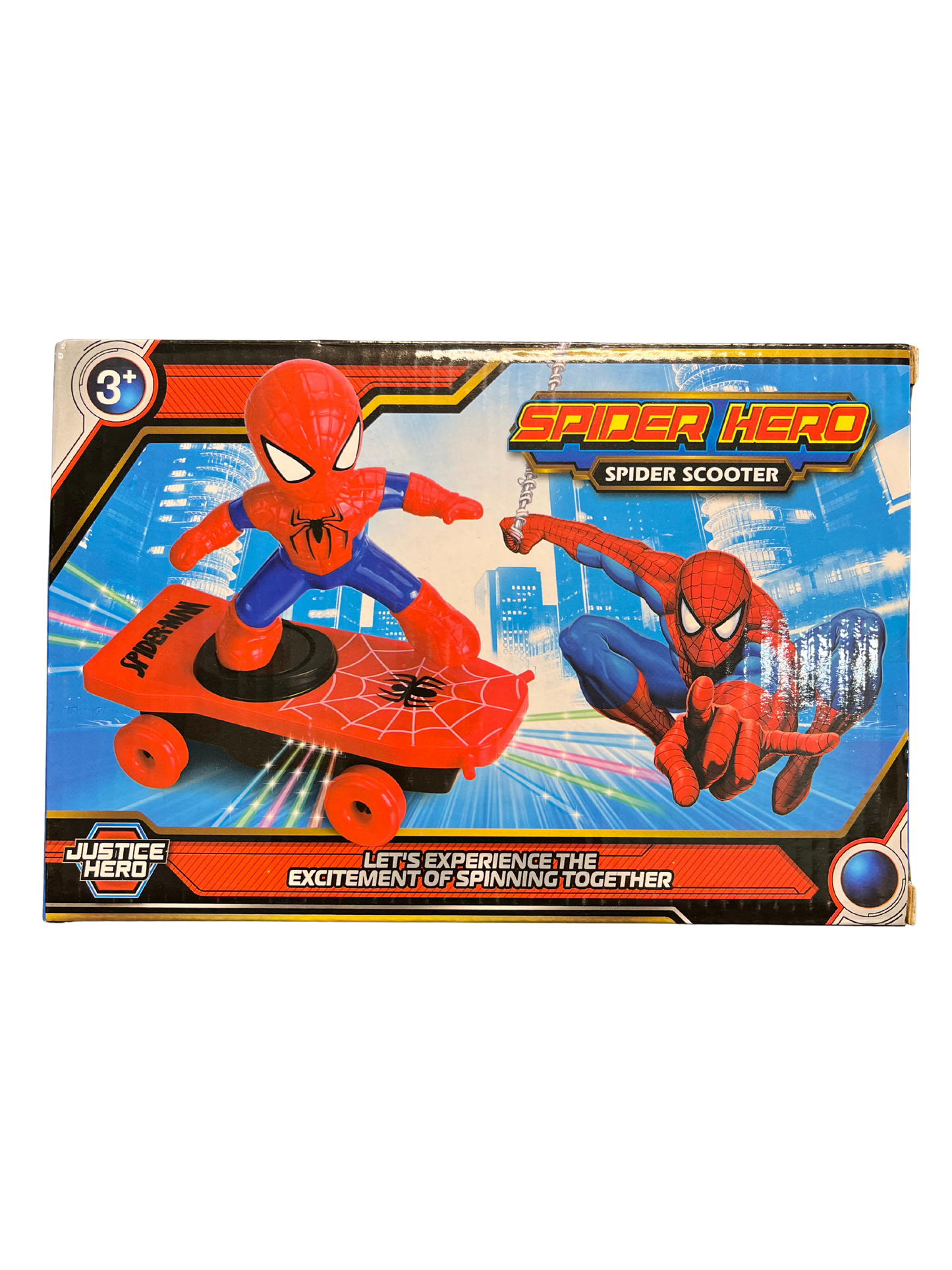 Cool Scooter Spider Robot Toy with Lights for Kids