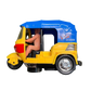 Bump & Go Auto Rickshaw Toy with Lights and Music for Kids