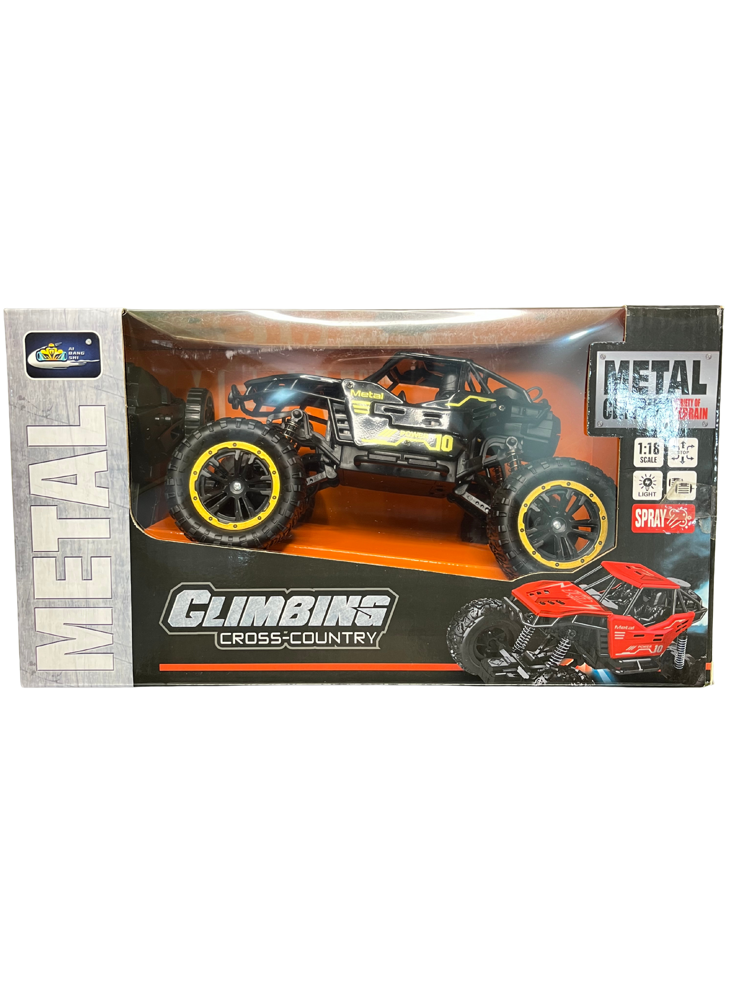 Smoke Rock Crawler 4WD RC Car – Off-Road Alloy Monster Truck with Smoke Spray & Rechargeable Battery