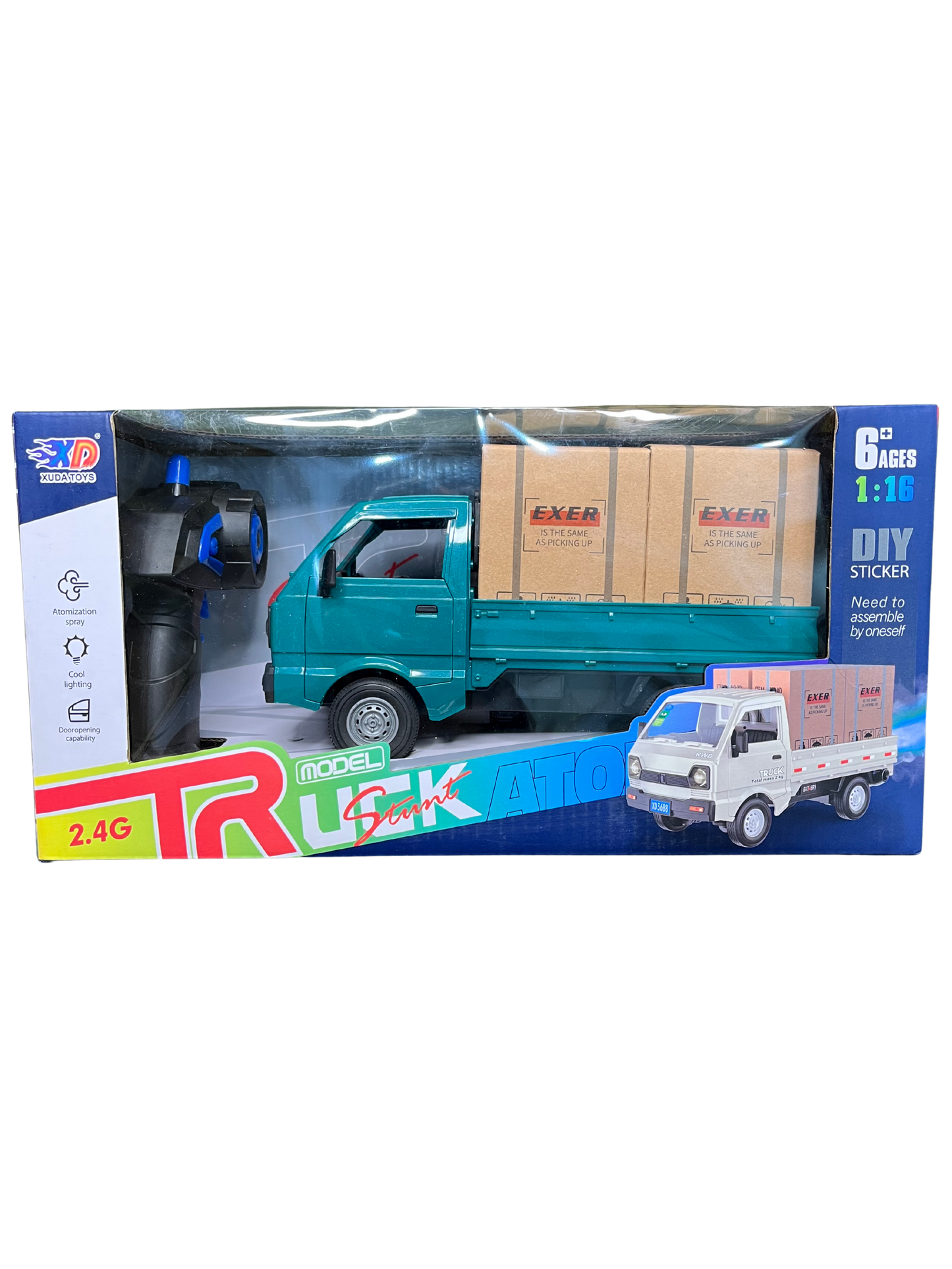 RC Suzuki Pickup Truck – Rechargeable 1:16 Scale with Smoke, Lights & Sound