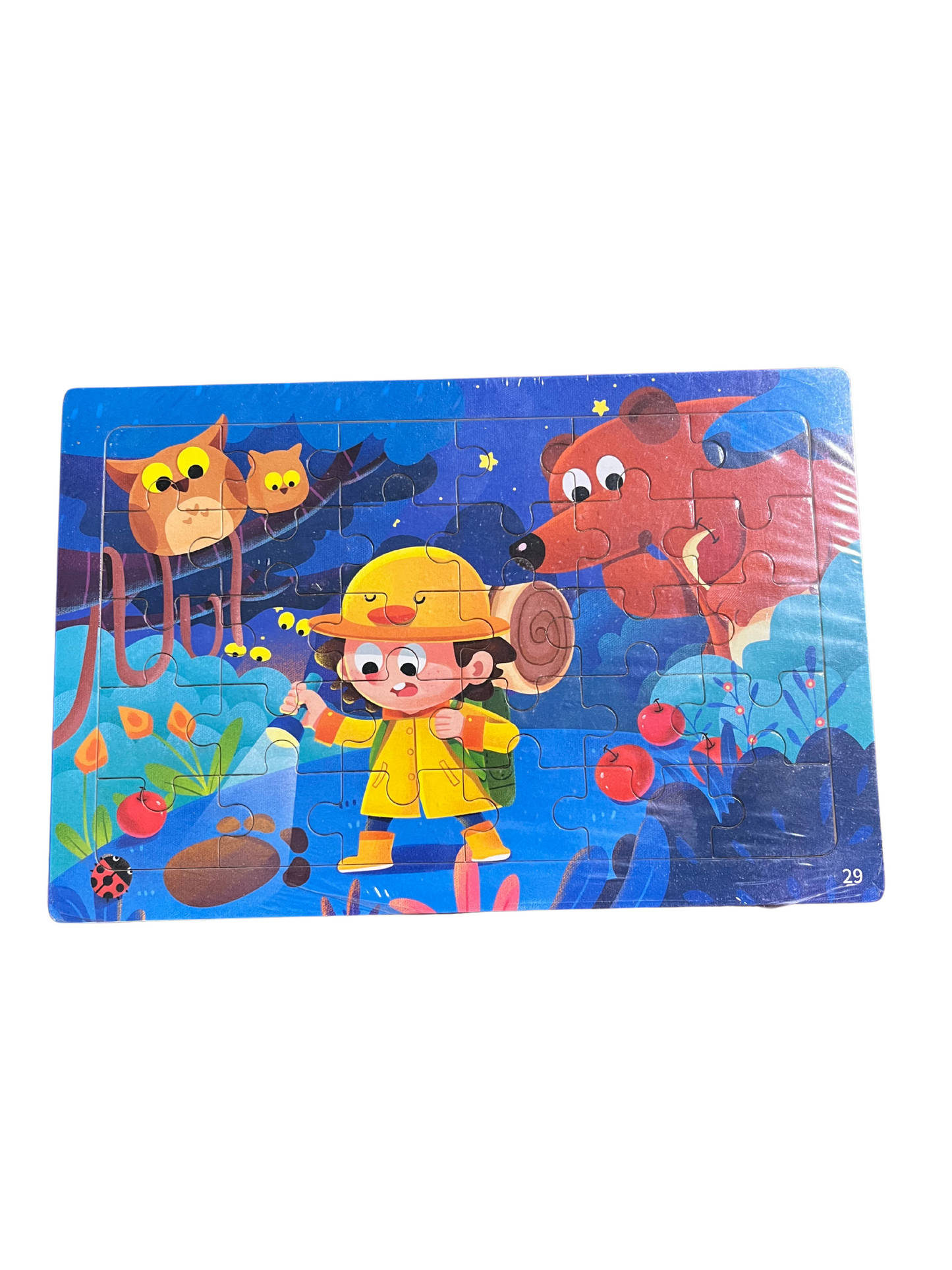 Wooden 30-Piece Puzzle – Educational Learning Toy for Toddlers and Preschoolers