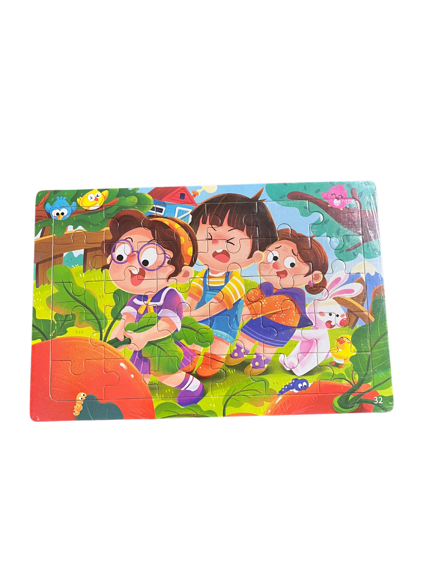 Wooden 30-Piece Puzzle – Educational Learning Toy for Toddlers and Preschoolers