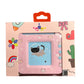 Pink talking flash cards learning toy with cat design in colorful children's packaging
